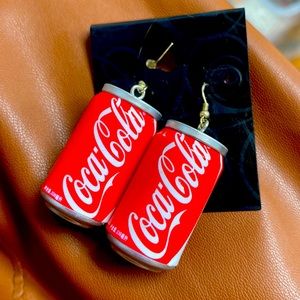 Coca Cola can earrings